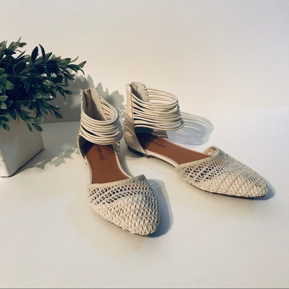 Rampage ankle wrap flats